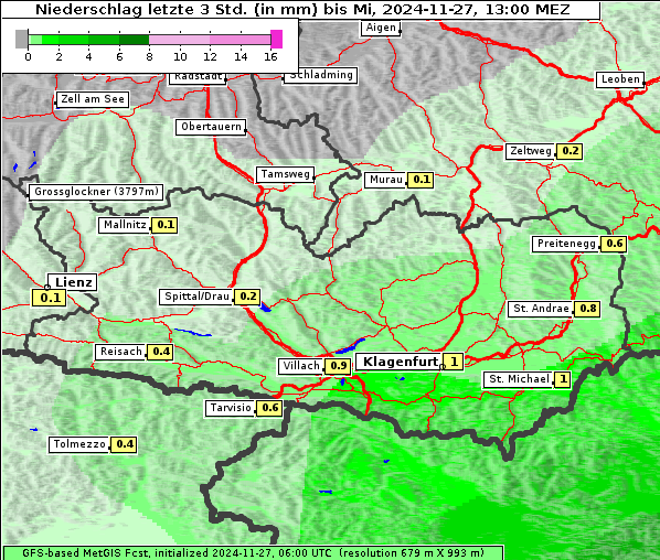 Niederschlag, 27. 11. 2024