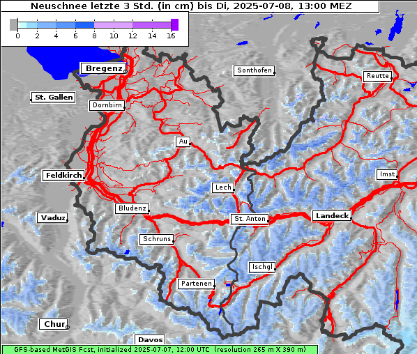 Neuschnee, 8. 7. 2025