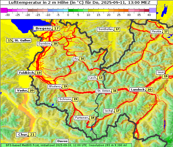 Temperatur, 11. 9. 2025
