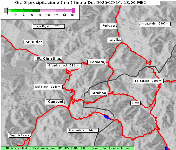 Niederschlag, 14. 12. 2025