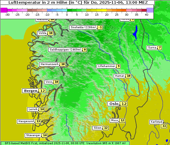 Temperatur, 6. 11. 2025