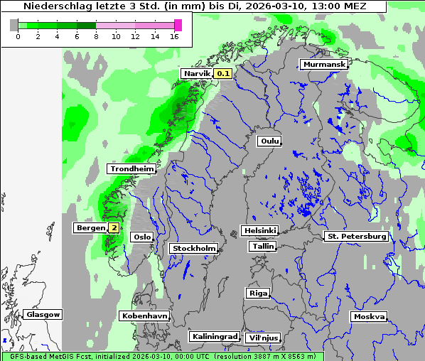 Niederschlag, 10. 3. 2026