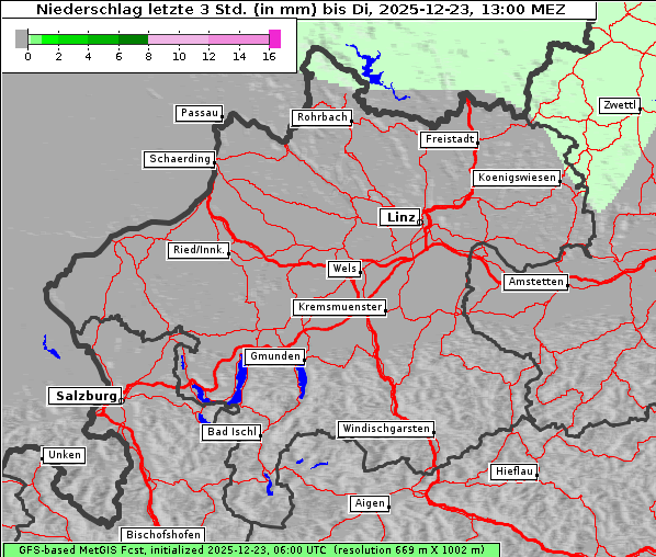Niederschlag, 23. 12. 2025
