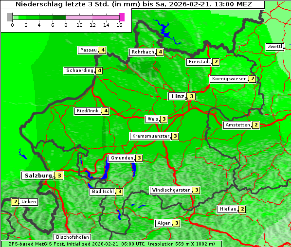 Niederschlag, 21. 2. 2026
