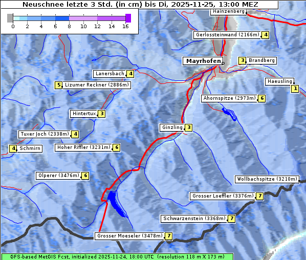 Neuschnee, 25. 11. 2025