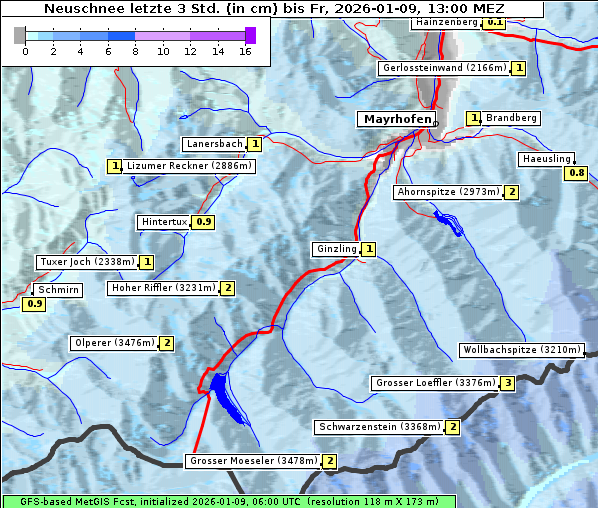 Neuschnee, 9. 1. 2026