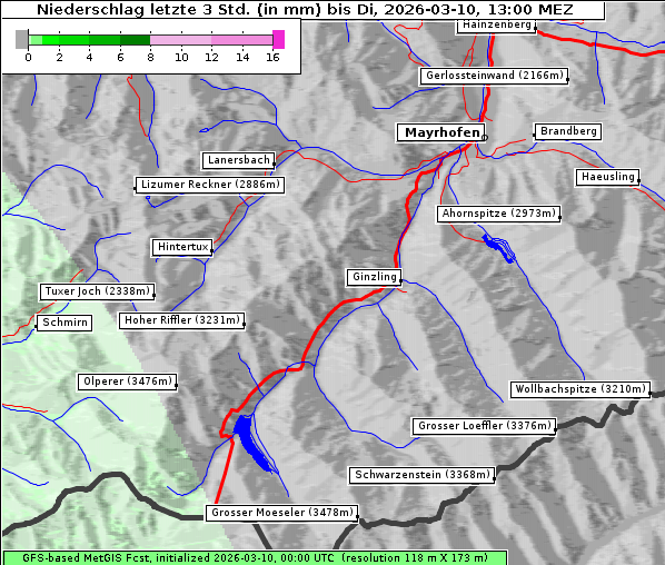 Niederschlag, 10. 3. 2026