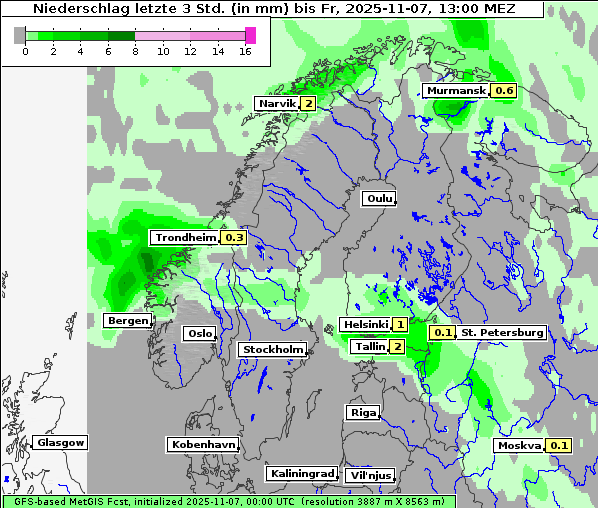Niederschlag, 7. 11. 2025