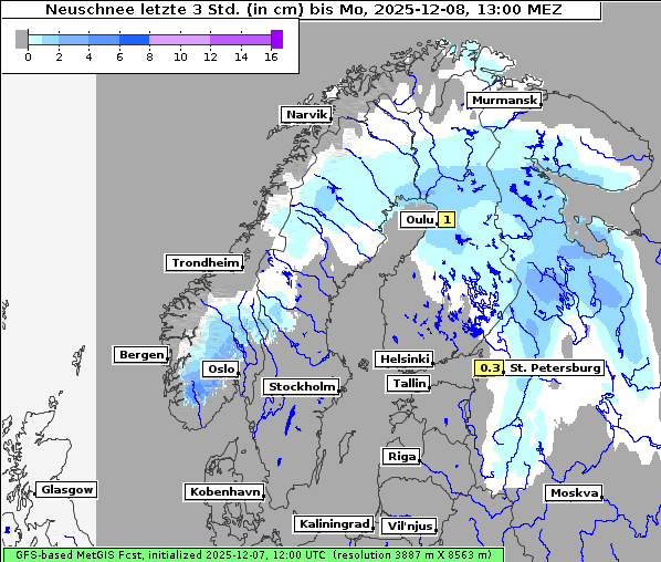 Neuschnee, 8. 12. 2025