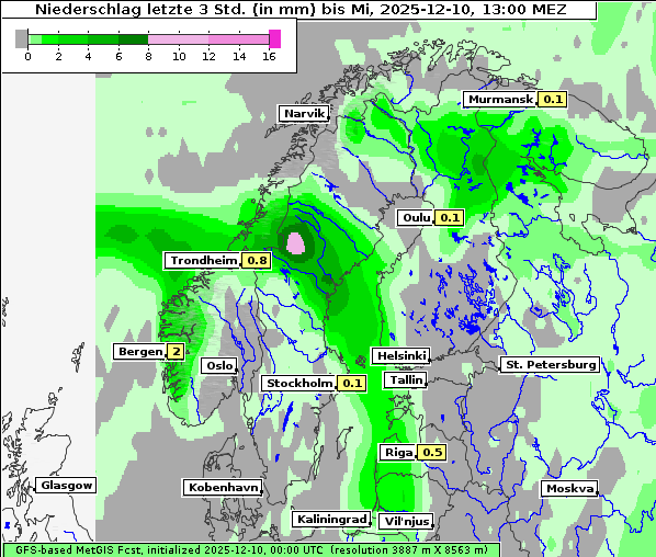 Niederschlag, 10. 12. 2025