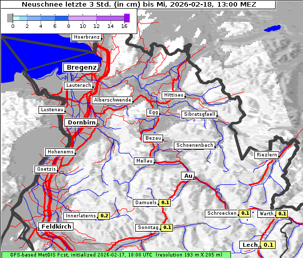 Neuschnee, 18. 2. 2026