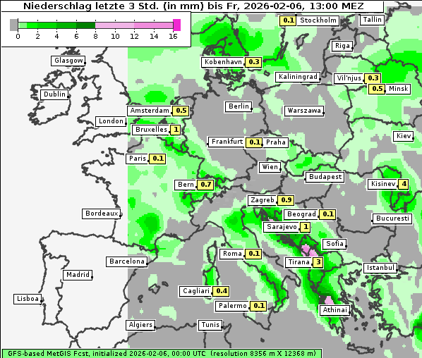 Niederschlag, 6. 2. 2026