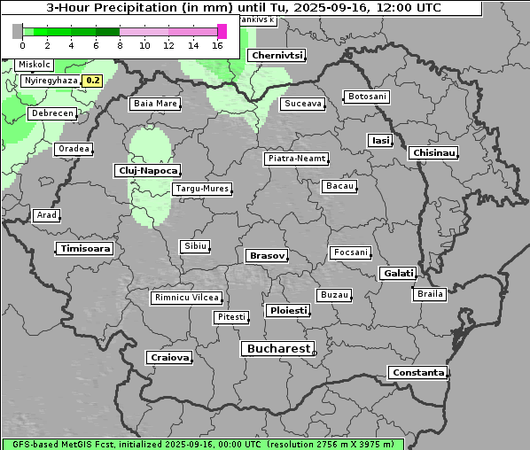 Niederschlag, 16. 9. 2025