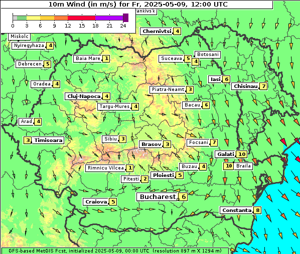 Wind, 9. 5. 2025