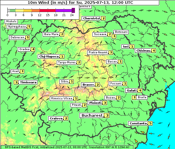 Wind, 13. 7. 2025