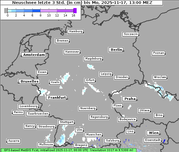 Neuschnee, 17. 11. 2025