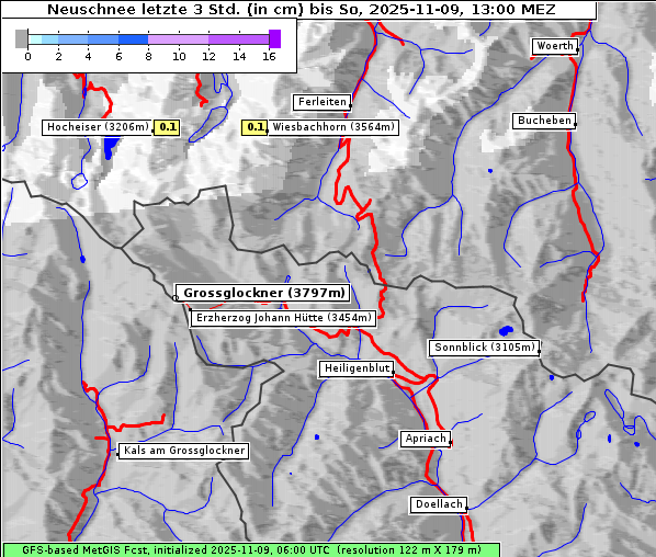 Neuschnee, 9. 11. 2025