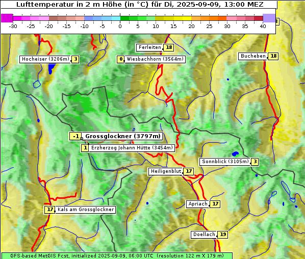 Temperatur, 9. 9. 2025