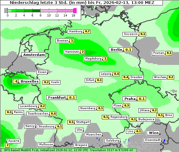 Niederschlag, 13. 2. 2026