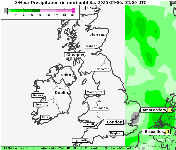 Niederschlag, 6. 12. 2025