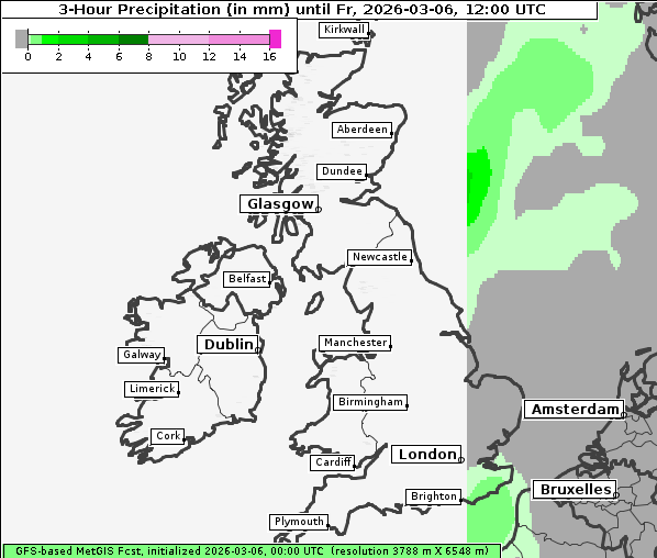 Niederschlag, 6. 3. 2026
