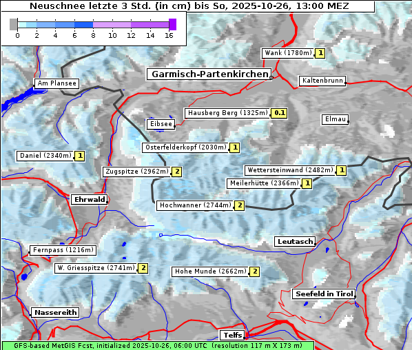 Neuschnee, 26. 10. 2025
