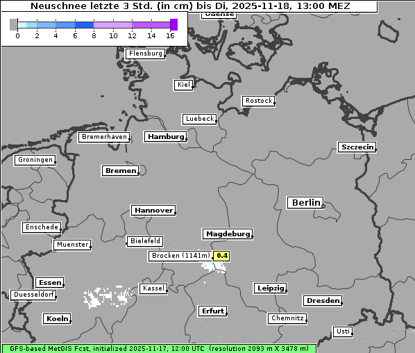 Neuschnee, 18. 11. 2025