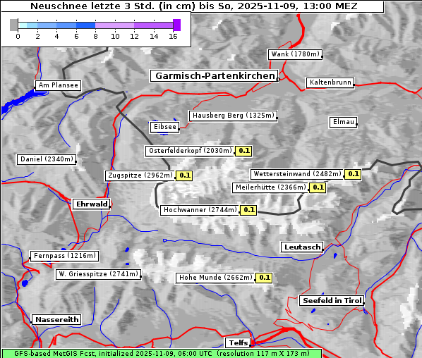 Neuschnee, 9. 11. 2025
