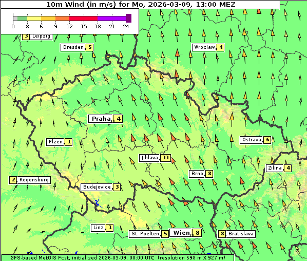 Wind, 9. 3. 2026