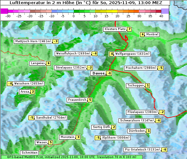 Temperatur, 9. 11. 2025