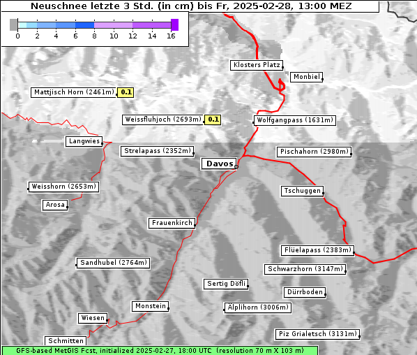 Neuschnee, 28. 2. 2025