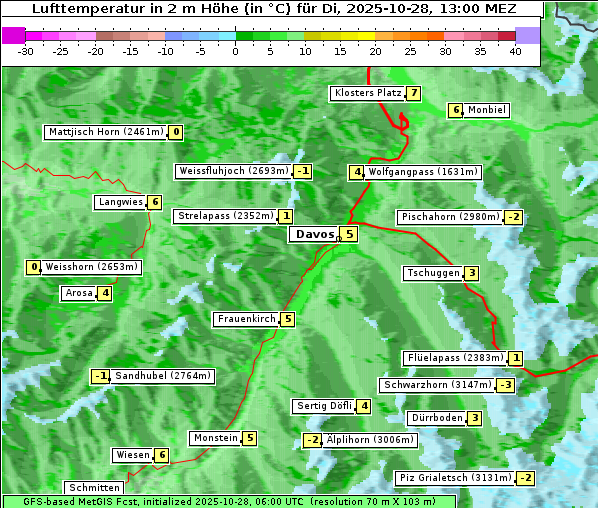 Temperatur, 28. 10. 2025