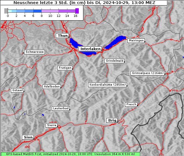 Neuschnee, 29. 10. 2024