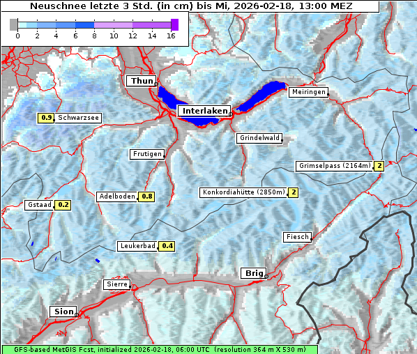 Neuschnee, 18. 2. 2026