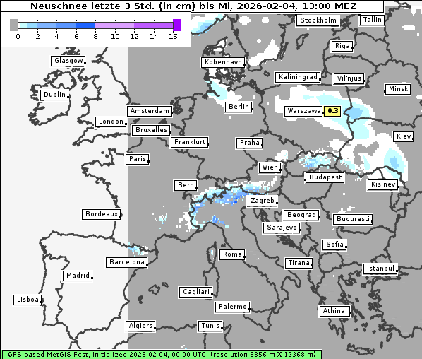 Neuschnee, 4. 2. 2026