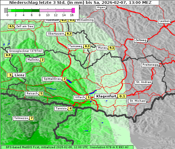 Niederschlag, 7. 2. 2026
