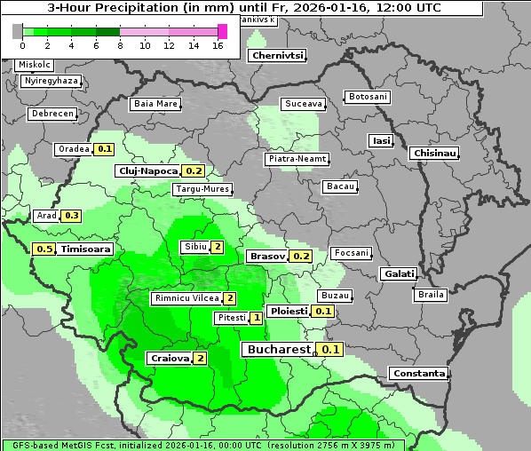 Niederschlag, 16. 1. 2026