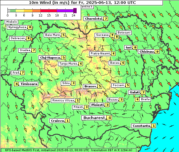 Wind, 13. 6. 2025