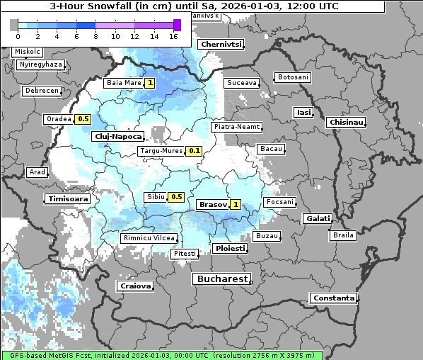 Neuschnee, 3. 1. 2026