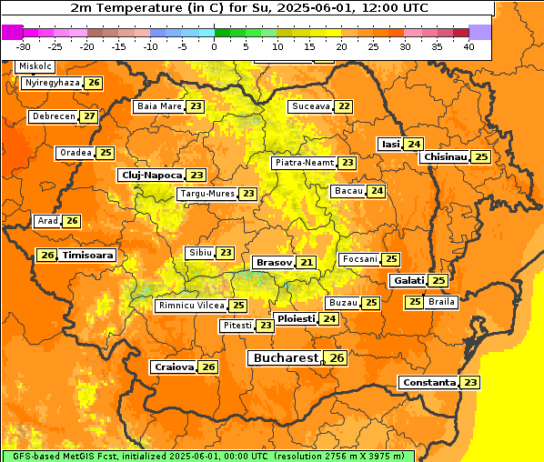 Temperatur, 1. 6. 2025