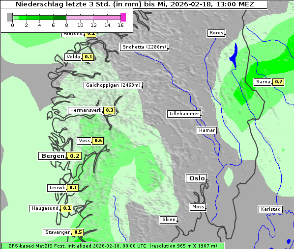 Niederschlag, 18. 2. 2026