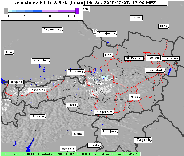 Neuschnee, 7. 12. 2025