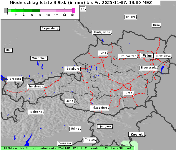 Niederschlag, 7. 11. 2025