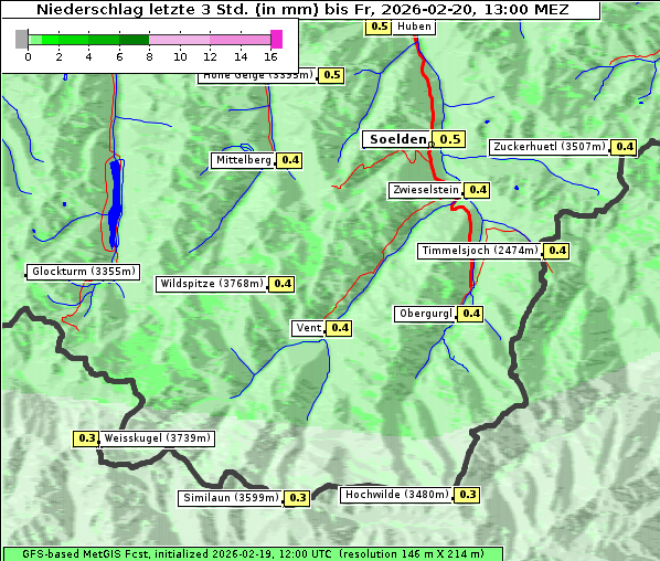 Niederschlag, 20. 2. 2026