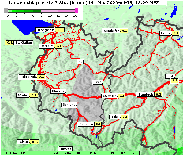 Niederschlag, 13. 4. 2026
