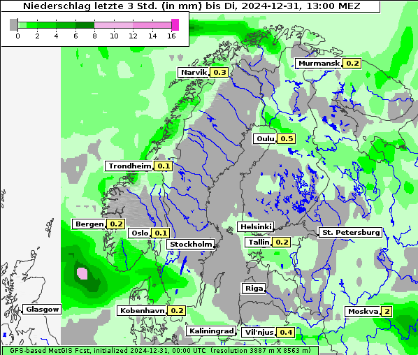 Niederschlag, 31. 12. 2024