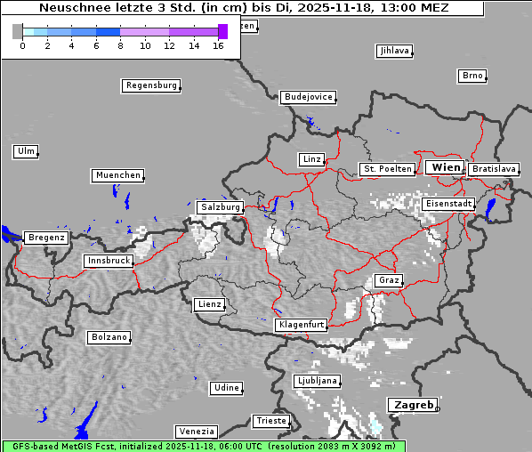 Neuschnee, 18. 11. 2025