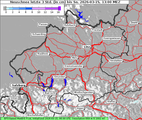 Neuschnee, 15. 3. 2026