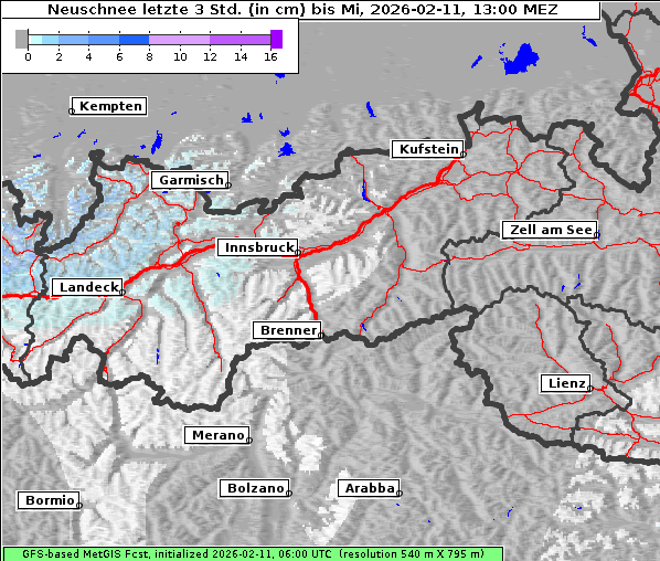 Neuschnee, 11. 2. 2026