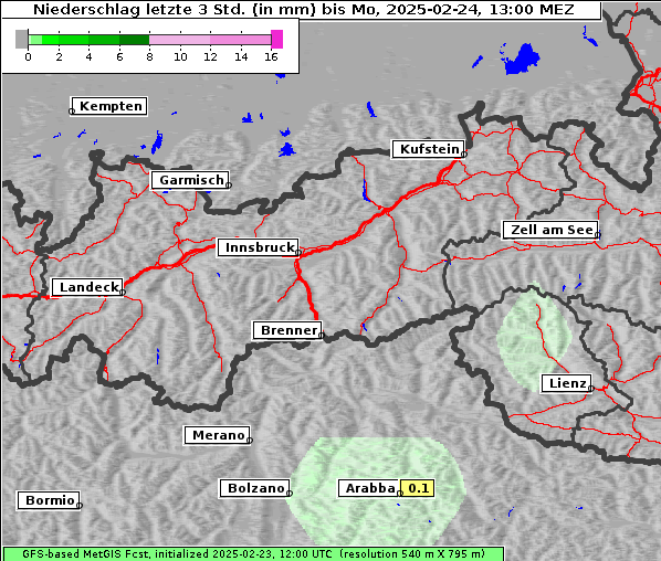 Niederschlag, 24. 2. 2025